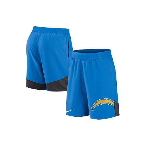 Nike Mens Powder Blue Los Angeles Chargers Stretch Performance Shorts