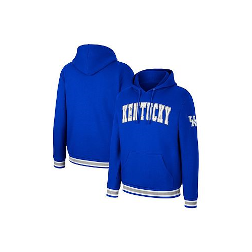Colosseum Mens Royal Kentucky Wildcats Varsity Arch Pullover Hoodie