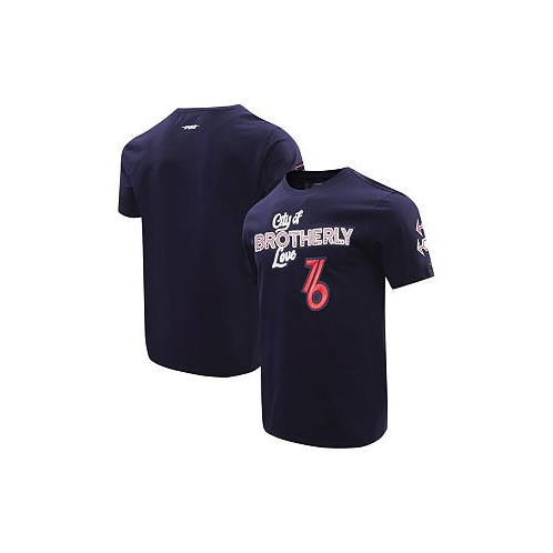 Pro Standard Mens Navy Philadelphia 76ers 2023 City Edition T-shirt