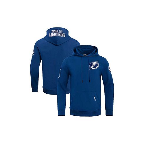 Pro Standard Mens Blue Tampa Bay Lightning Classic Pullover Hoodie