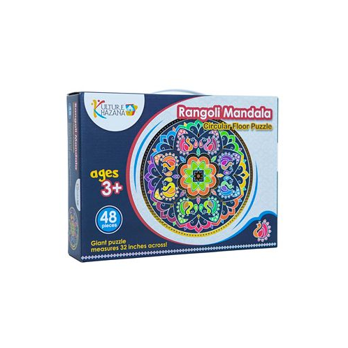 Kulture Khazana Rangoli Mandala Circular Floor Puzzle 48 Pieces