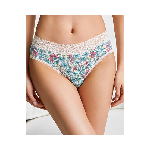 State of Day Womens Cotton Blend Lace-Trim Hipster Underwear