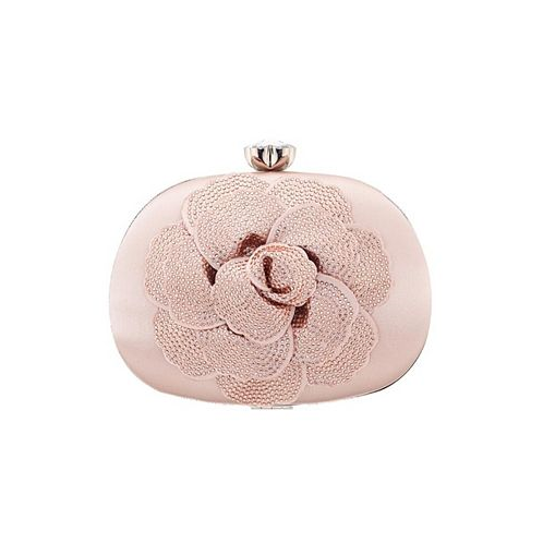 Nina Crystal Embellished Flower Minaudiere Handbag
