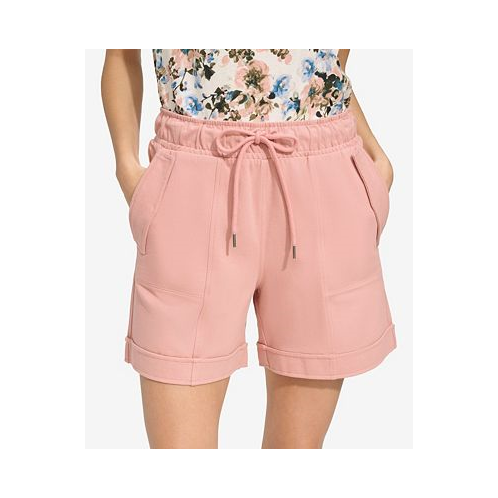 Marc New York Womens Pull On High Rise Twill Utility Shorts