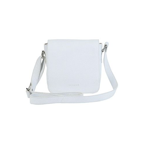 Mancini Pebbled Collection Page Leather Crossbody Bag