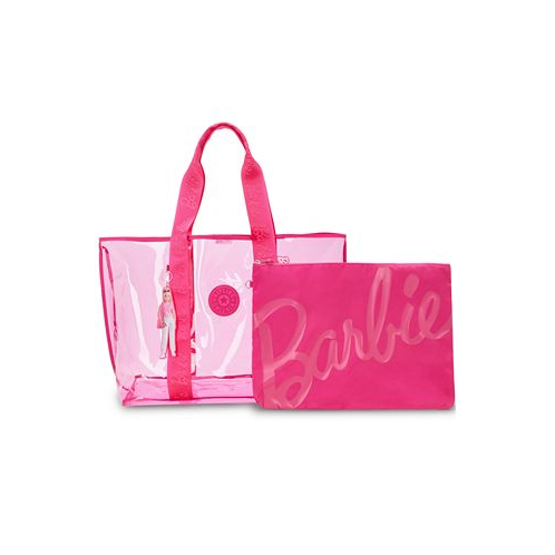 Kipling Jacey Extra Large Barbie Clear Tote