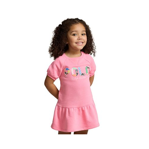 Polo Ralph Lauren Toddler and Little Girls Mixed-Logo Terry Dress
