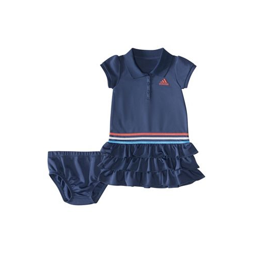 Adidas Baby Girls Ruffle Polo Dress