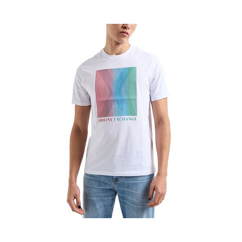 A|X Armani Exchange Mens Gradient-Box Logo T-Shirt