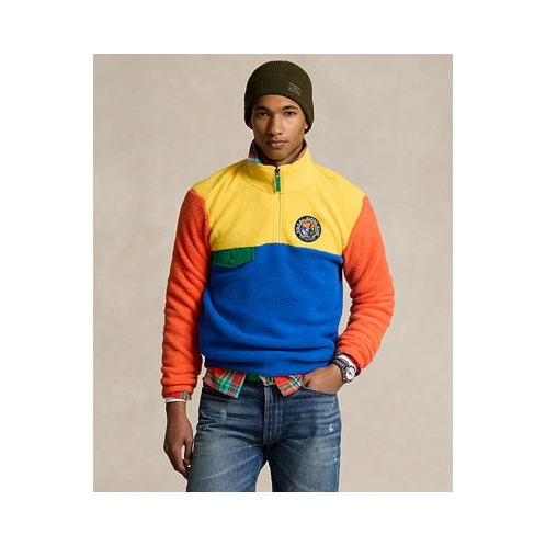 Polo Ralph Lauren Mens Colorblocked Fleece Pullover Sweatshirt