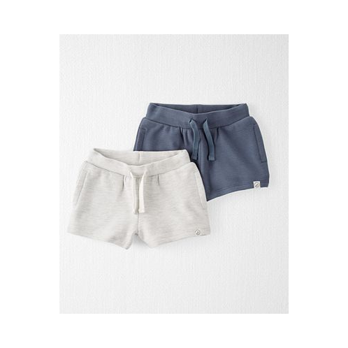Carters Baby Boys and Baby Girls Organic Cotton Textured Shorts Pack of 2