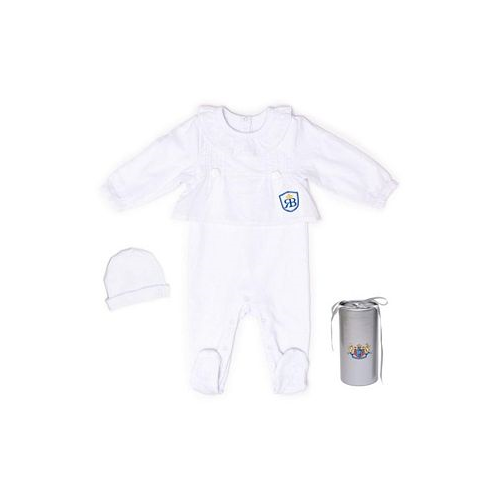 Royal Baby Collection Baby Royal Baby Organic Cotton Footed Coverall with Hat in Gift Box