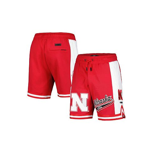 Pro Standard Mens Scarlet Nebraska Huskers Script Tail DK 2.0 Shorts