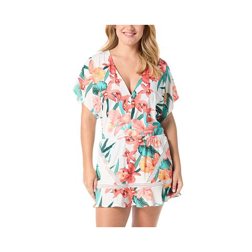 Coco Reef Womens Adorn Dolman-Sleeve Cover-Up Dress