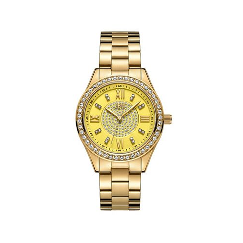 Jbw Womens Mondrian 34 Quartz 18k Gold Stainless Steel Watch 34mm