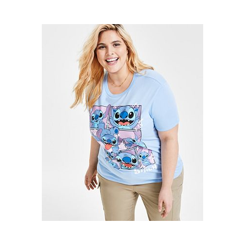 Disney Trendy Plus Size Stitch Graphic Print T-Shirt