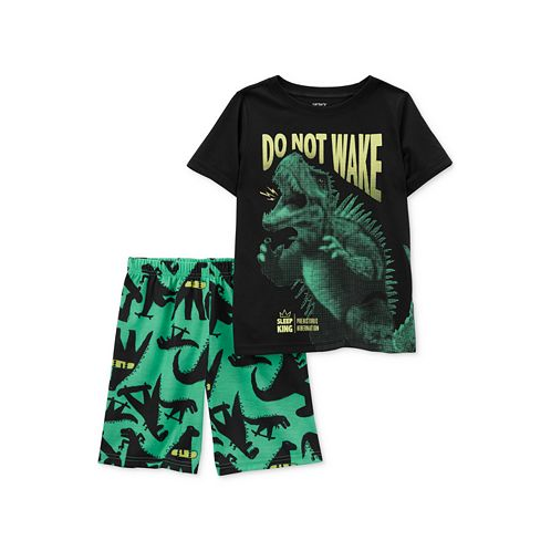 Carters Little & Big Boys Dinosaur Loose-Fit Pajamas 2 Piece Set