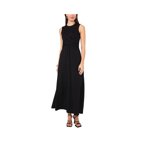 Vince Camuto Womens Sleeveless Crossover Maxi Dress