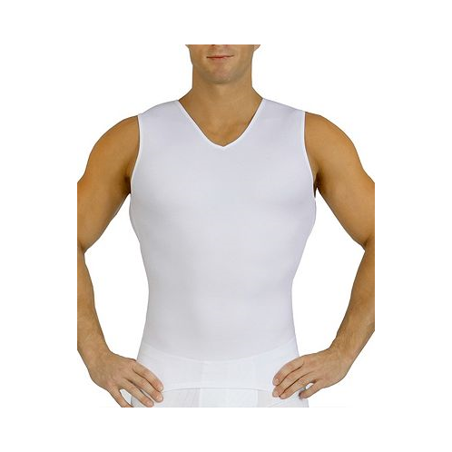 Instaslim Mens Power Mesh Compression Sleeveless V-Neck Shirt