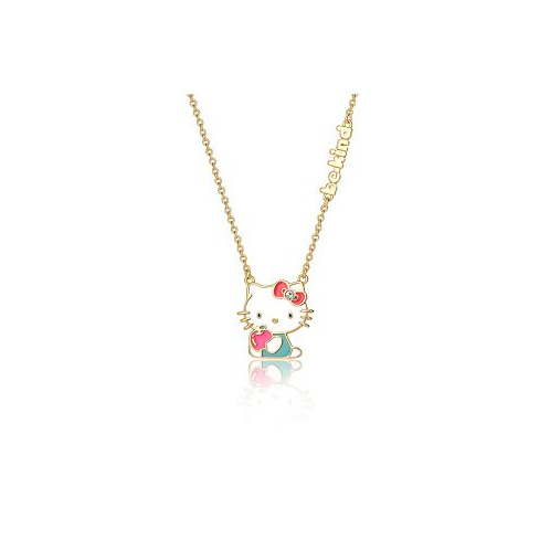 Hello Kitty Sanrio Crystal BE KIND Apple Necklace - 18 Chain