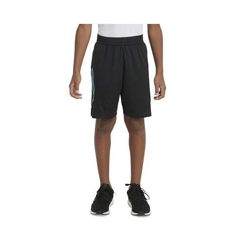 Adidas Big Boys AEROREADY Elastic-Waistband Graphic 3-Stripe Shorts