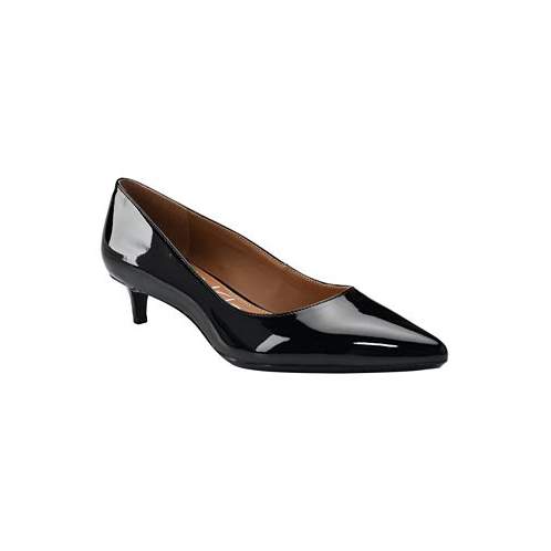 Calvin Klein Womens Gabrianna Pointed Toe Kitten Heel Pumps