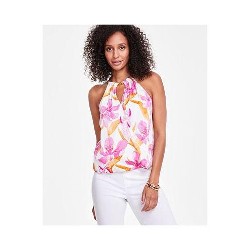 I.N.C. International Concepts Womens Floral-Print Halter Top