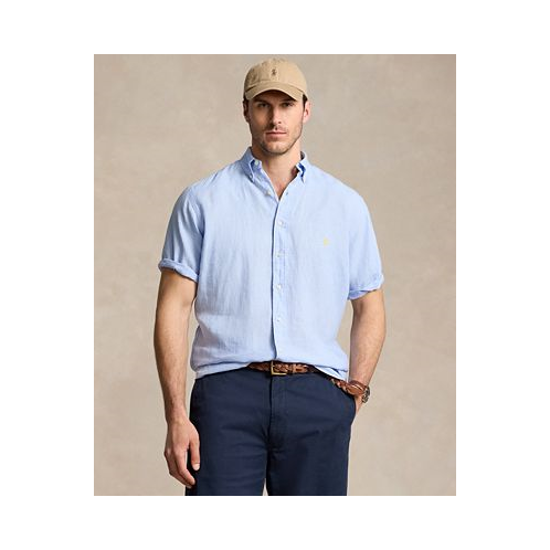 Polo Ralph Lauren Mens Relaxed-Fit Solid Button-Down Linen Shirt