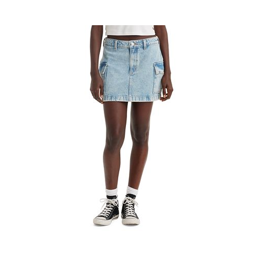 Levis Womens Cotton 94 Cargo Mini Skirt