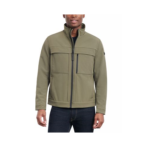 Michael Kors Mens Dressy Full-Zip Soft Shell Jacket