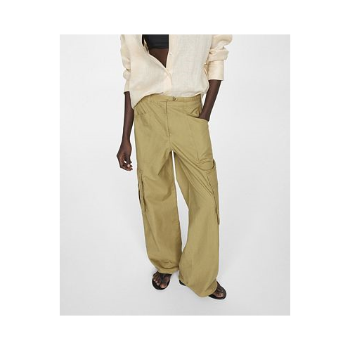 MANGO Womens Pocket Cargo Pants