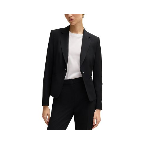 Hugo Boss Womens Regular-Fit Button-Up Jacket