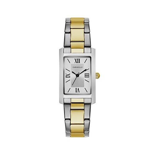 Caravelle Womens Two-Tone Stainless Steel Bracelet Watch 21x33mm