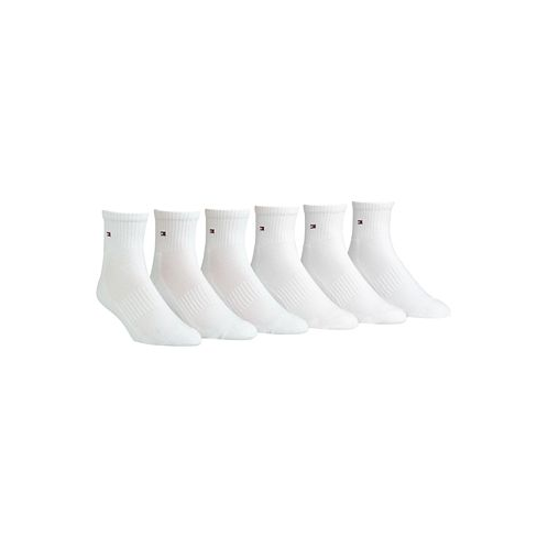 Tommy Hilfiger Mens Socks Pitch Athletic Quarter 6-Pairs