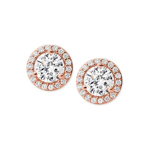 Michael Kors Womens Sterling Silver Pave Studs