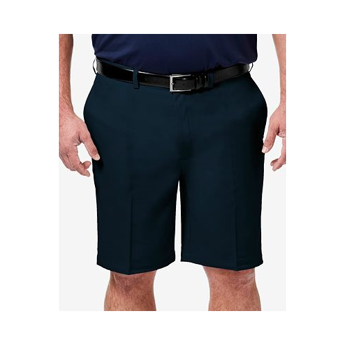 Haggar Mens Big & Tall Cool 18 PRO Classic-Fit Stretch Flat-Front 9.5 Shorts