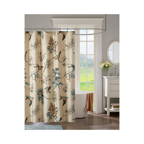 Madison Park Quincy Cotton Shower Curtain 72 x 72