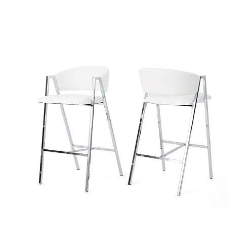 Noble House Marlon Modern Barstool (Set of 2)