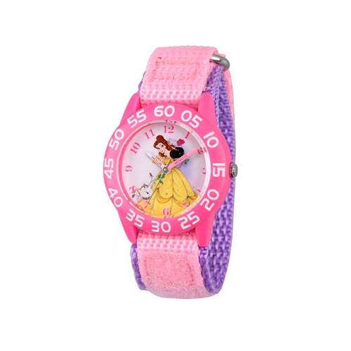 Ewatchfactory Disney Princess Belle Girls Pink Plastic Time Teacher Watch