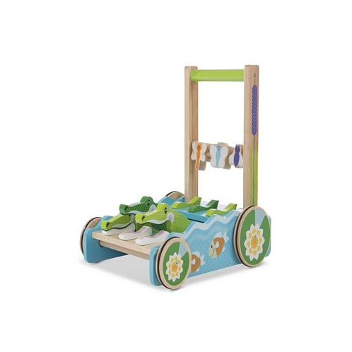 Melissa and Doug Melissa & Doug First Play Chomp and Clack Alligator Wooden Push Toy and Activity Walker