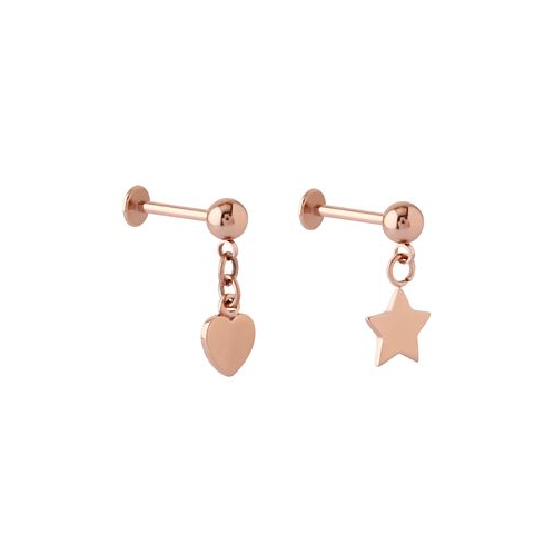Rhona Sutton Bodifine Stainless Steel Set of 2 Drop Charm Tragus
