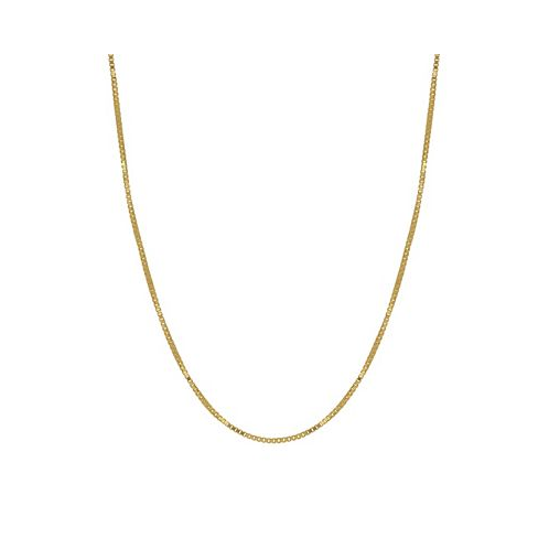 Macys Box Link 18 Chain Necklace (0.5mm) in 18k Gold