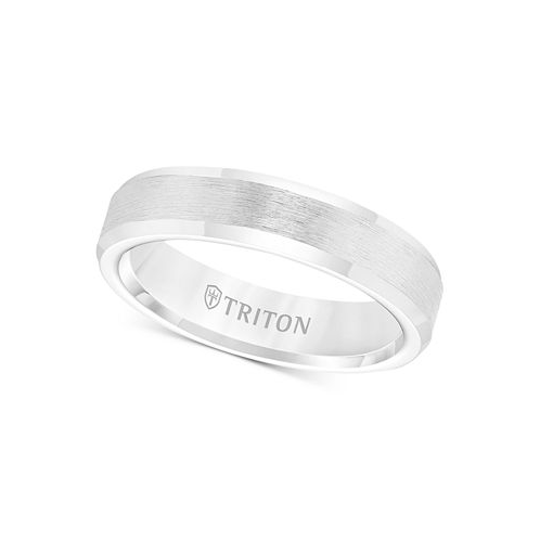 Triton Mens White Tungsten Carbide Ring Wedding Band (5mm)