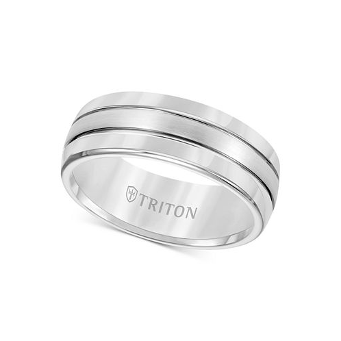 Triton Mens Tungsten Carbide Ring Comfort Fit Wedding Band (8mm)