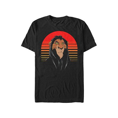Fifth Sun Disney Mens The Lion King Scar Sunset Portrait Short Sleeve T-Shirt