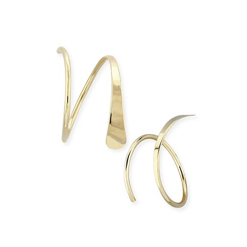 Macys Endless Wire Cuff Earrings Set in 14k Gold