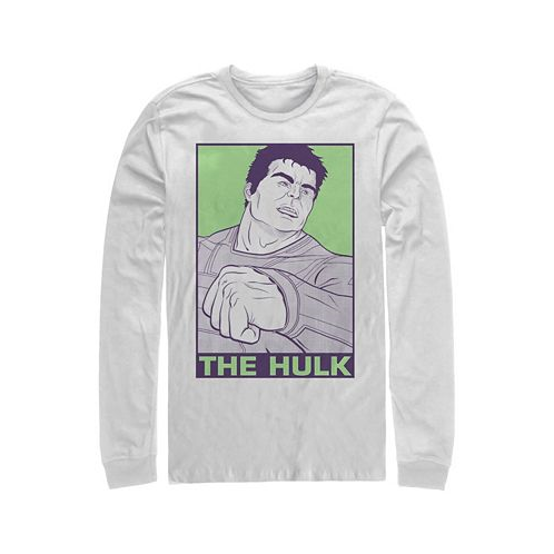 Fifth Sun Marvel Mens Avengers Endgame Hulk Pop Art Poster Long Sleeve T-shirt