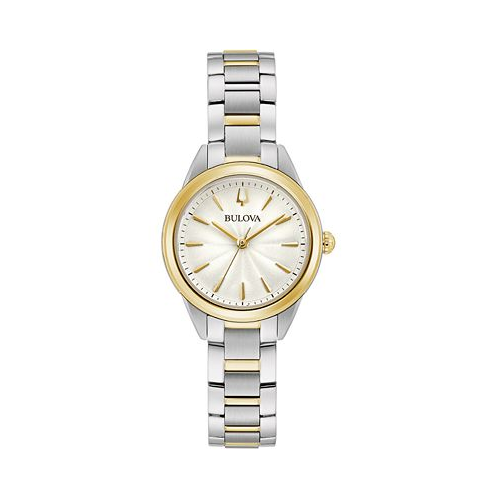 Bulova Womens Sutton Two-Tone Stainless Steel Bracelet Watch 28mm