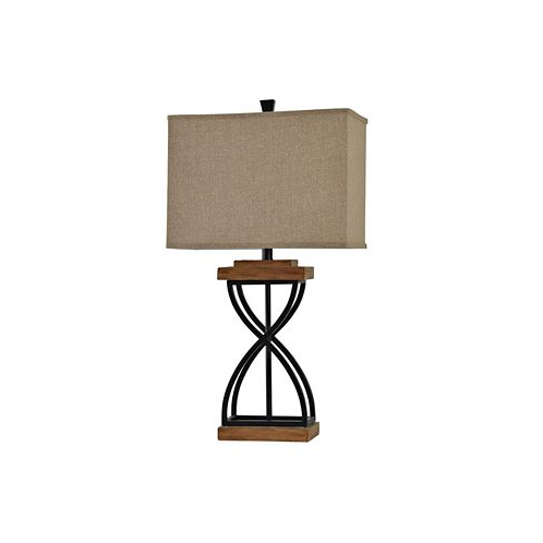StyleCraft Home Collection StyleCraft Hardback Fabric Shade Table Lamp