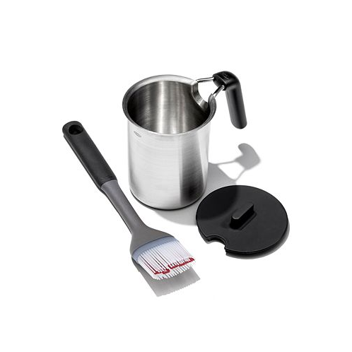 OXO Grilling 3-Pc. Basting Pot & Brush Set